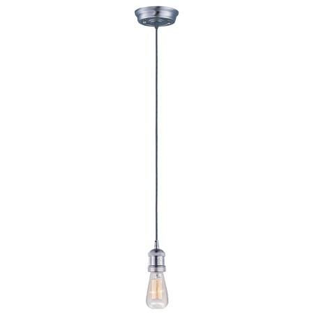 Maxim Lighting Mini Hi-Bay 1-Light 5" Wide Satin Nickel Pendant Light 25018SN/BUI